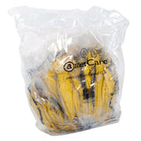 AmerCare Neptune Yellow Household Latex Rubber Gloves for Dishwashing and Cleaning, Large, Case of 120 Pairs