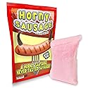 Horny Sausage Cotton Candy - Funny Food Gifts for Women - Sausage Gift for Sausage Lovers - Pink Strawberry Flavor - Stocking Stuffers for Wives