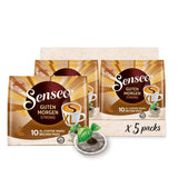 Senseo Good Morning Strong XL Coffee Pods, 50 Count (5 Packs of 10), Intense Dark Roast Breakfast Coffee Soft Pods for Pelecom Coffee Maker, Good