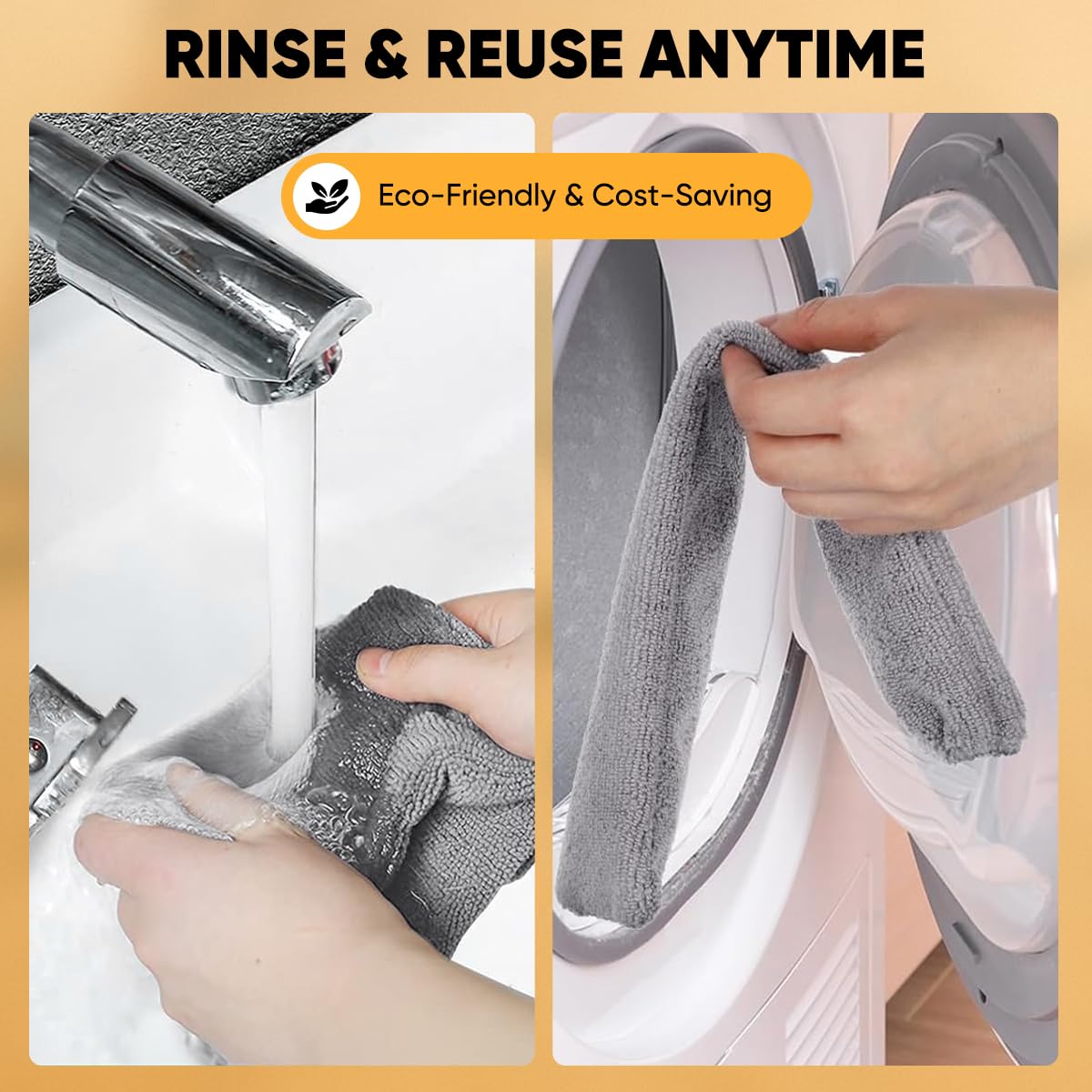 Sakerplus Retractable Gap Dust Cleaner, Artifact,Extendable Duster Cleaning Tool for Hard-to-Reach Areas, Reusable Washable Dusting Wand