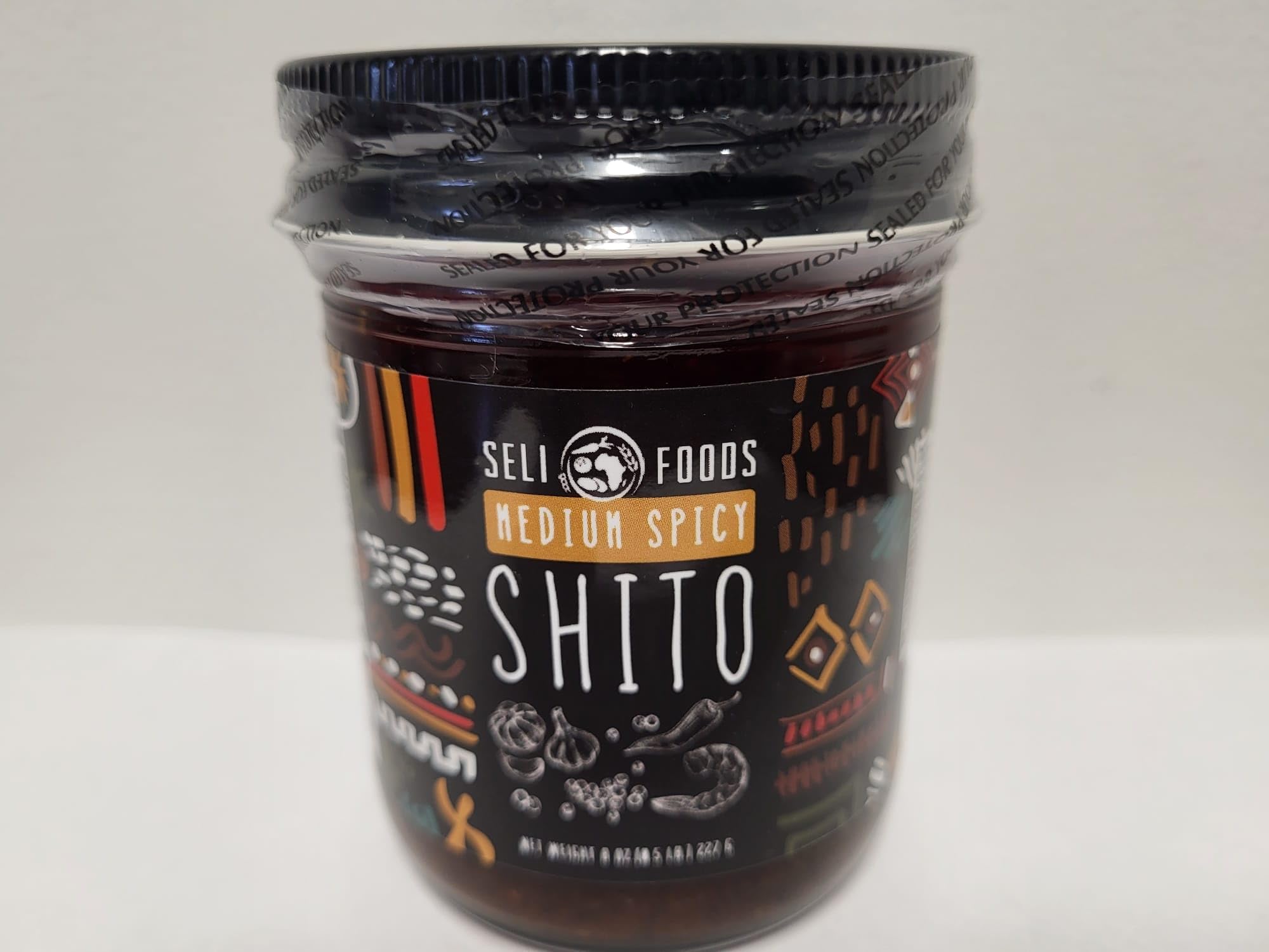 Shito Sauce 3 flavors/Seafood Condiment/Chili sauce (Medium Spicy, 8 oz)