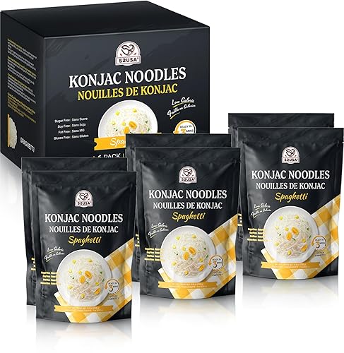 52USA Konjac Shirataki Noodle, Spaghetti, Low Carb Pasta 52.8 Oz (1500 g), Keto and Paleo Friendly, Sugar Free, Vegan, Gluten Free, Ready to Eat, Low