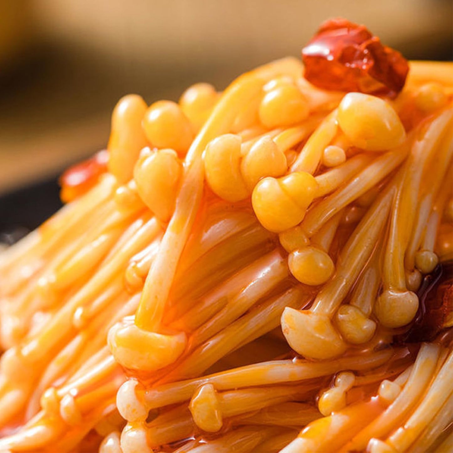 Snack Food Gifts Latiao Spicy Enoki Mushroom - Spicy Red Oil Enoki Mushroom Spicy Strip Series Ready-to-Eat Pickled Vegetables, Snack Food Chili Sauce