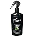 All Purpose Peppermint Sage Multi-Surface Cleaner with Plant-Derived Ingredients, 16 fl oz, Black Spray Bottle