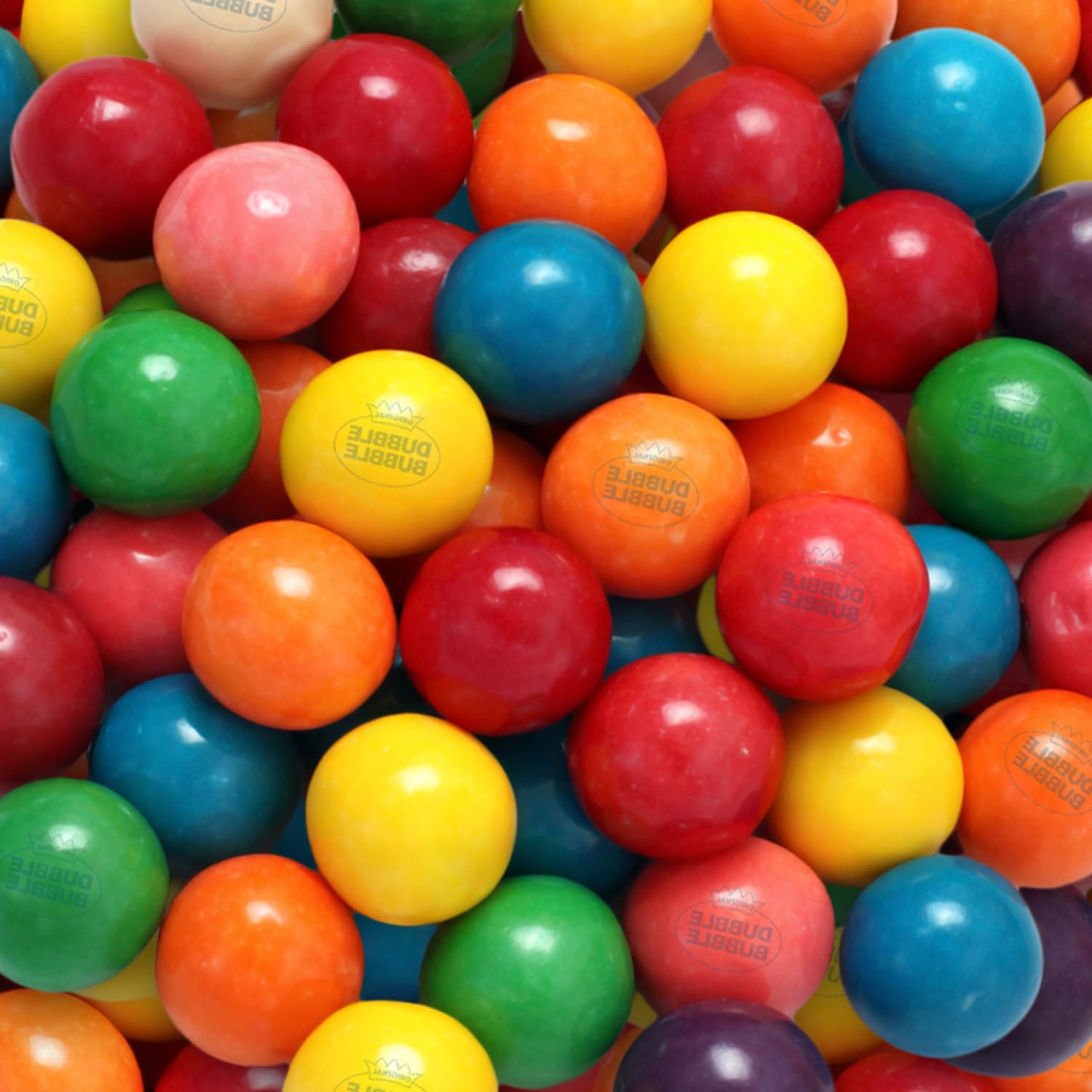 Bulk 1 inch Gumball Machine Refills - 1.5 lb Assorted Fruit Bubble Gum Balls - For Gumball Machines, Parties, and Candy Buffets - Original Flavor