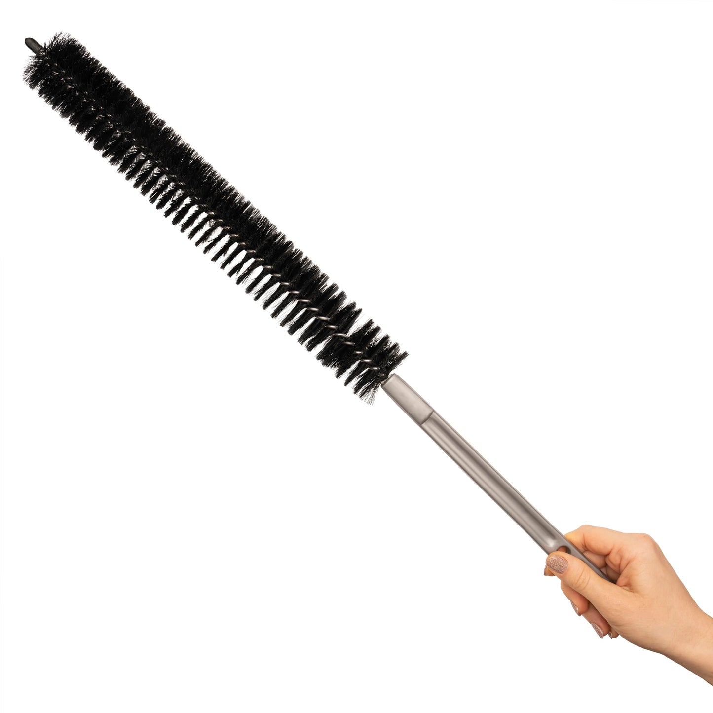 25 Inch (64cm) Flexible Lint Remover Cleaning Coil Brush for Dryers, Radiators, Refrigerators, Baseboards, and Other Special tasks. Coil Grill Brush