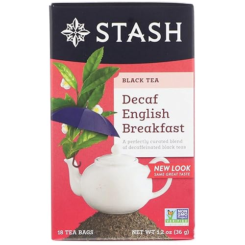 Stash Tea English Breakfast Decaf Bags, 18 CT
