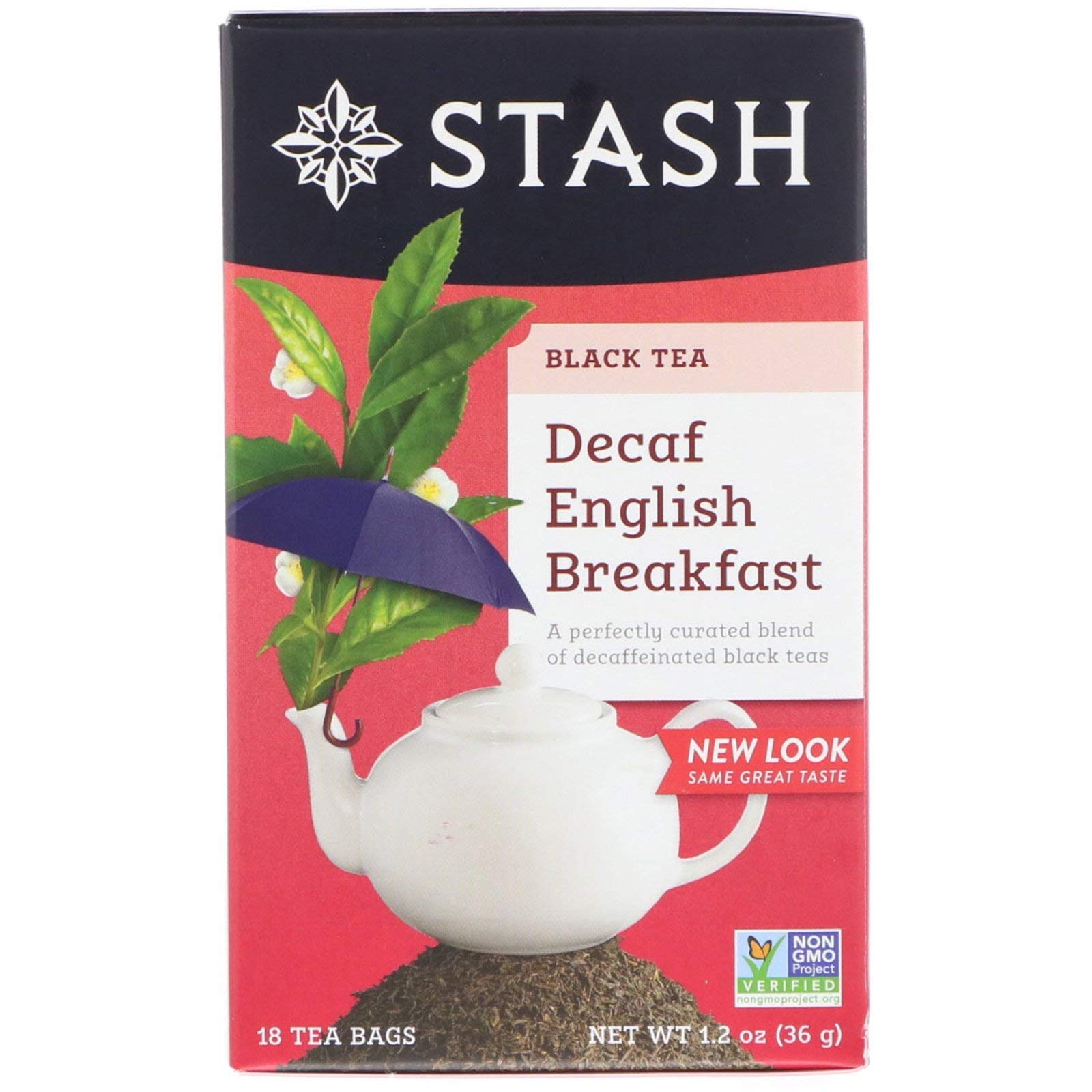 Stash Tea English Breakfast Decaf Bags, 18 CT
