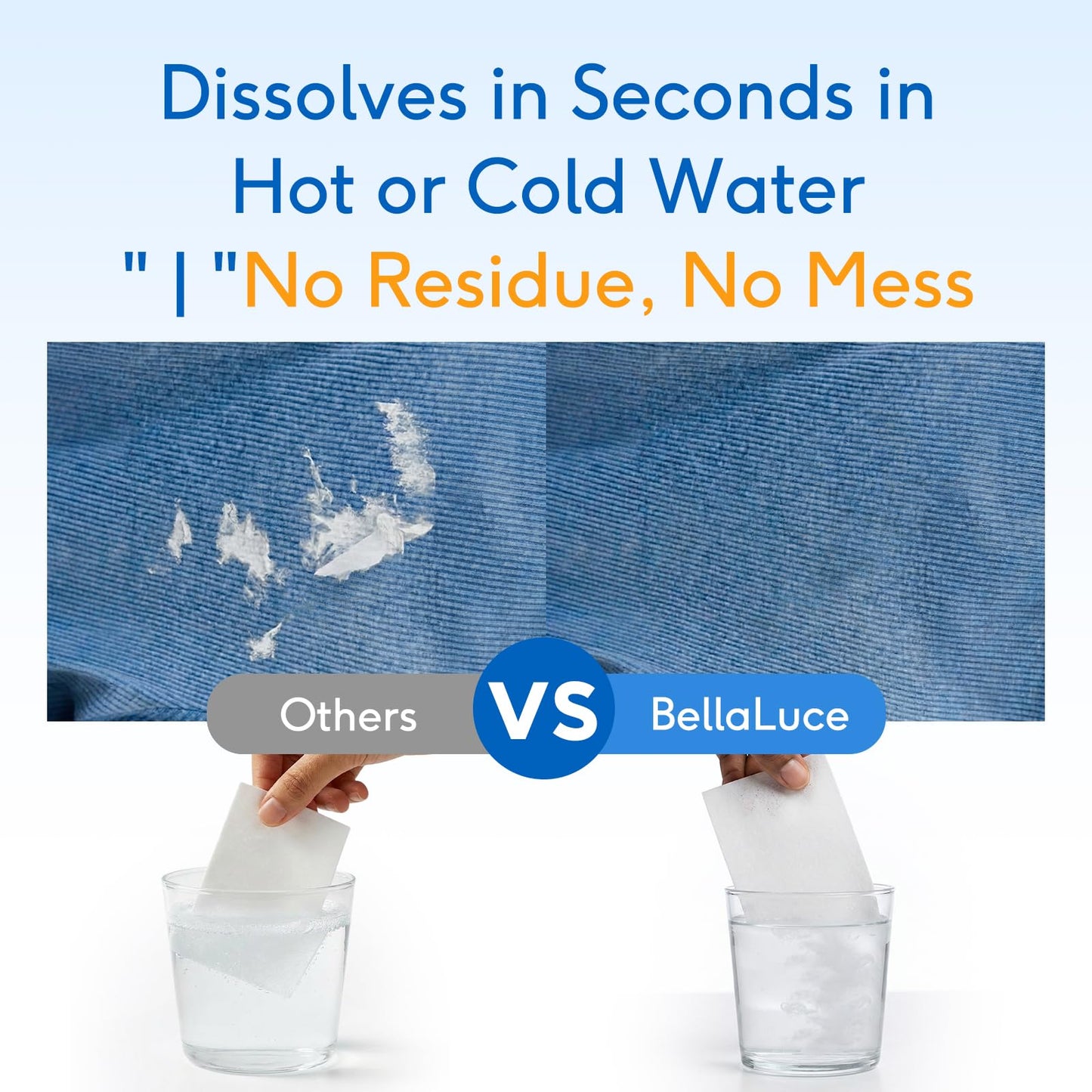 BellaLuce Laundry Detergent Sheets - Laundry Sheets, 240 Loads, Eco-Friendly, Plastic-Free, Fresh Linen Scent, Space Saving, Fast Dissolve