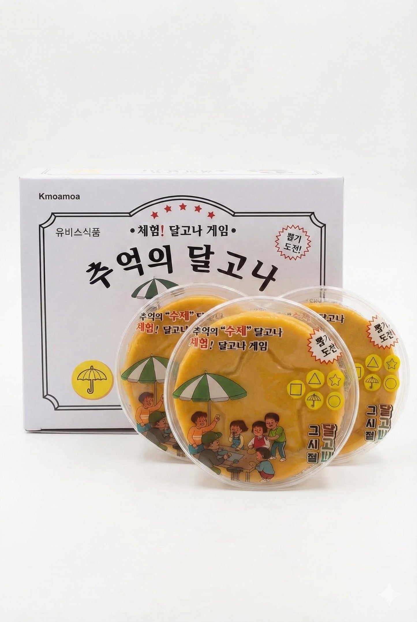 Handmade Korean Dalgona Candy - 20 Pack Honeycomb Toffee, Classic K-Drama Challenge Candy, Individually Wrapped, Authentic Korean Treat for Kids
