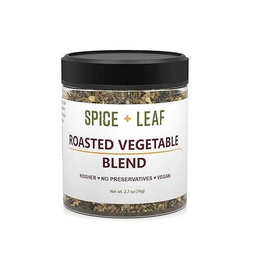 Premium Roasted Vegetable Blend by Spice + Leaf - Vegan Kosher and No Preservatives Spice Blend Used to Make Roasted Vegetables, Steak, Seafood, Fish