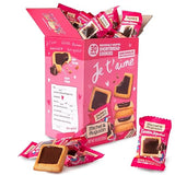 Michel et Augustin Chocolate Cookie Squares, Valentine’s Chocolate Gift Box, Dark Chocolate & Sea Salt French Shortbread Cookies, Valentine’s Candy