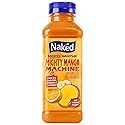 Naked Boosted Smoothie Mighty Mango Machine, 15.2 fl oz Bottle - Real Fruit Juice Smoothie with Fiber, Excellent Source of Vitamin C and Vitamin E