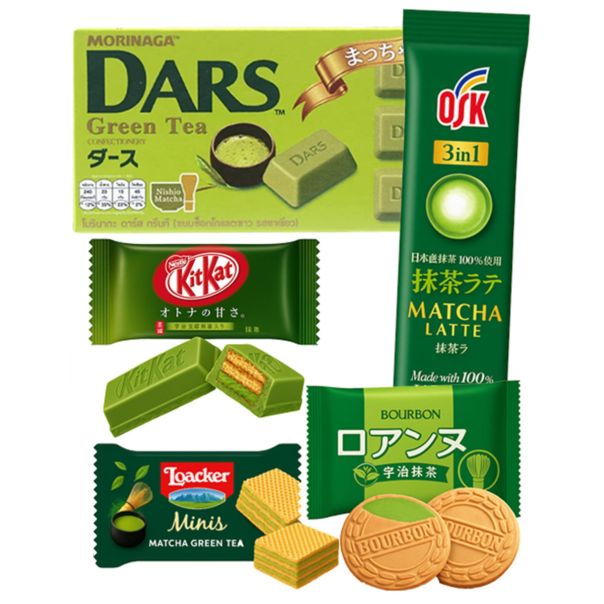 Matcha Lover Chocolate & Candy Assortment Snack Box - Premium Japanese Snacks, Chocolates & Sweets - Unique Gift for Women, Birthday Treats, Aesthetic