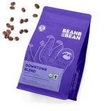 Bean & Bean Downtown Medium Roast - Organic Ground Blend Coffee - Creamy, Clean and Smooth Fair Trade Coffee - Ideal Espresso Ground Coffee Medium