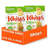 Whisps Cheese Crisps Parmesan Cheese | Protein Chips | Healthy Snacks | Protein Snacks, Gluten Free, High Protein, Low Carb Keto Food (10.8 Oz, 2