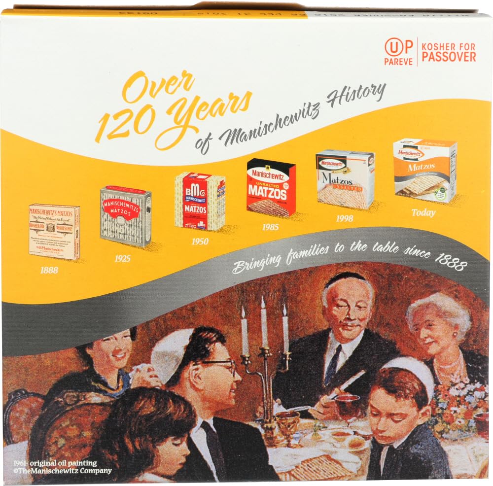 Manischewitz Passover Egg Matzo, 12 Ounce Boxes (Pack of 6)