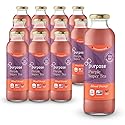 Purpose Tea, Blood Orange - Bottled Iced Tea, All Natural Brewed Organic Purple Leaves, Unsweetened, Pure, Non-GMO, High in Antioxidants