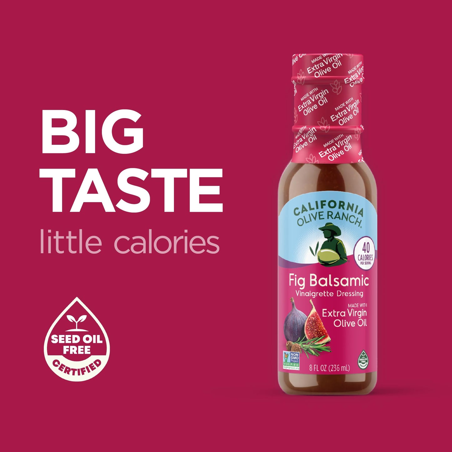 California Olive Ranch Fig Balsamic Vinaigrette Dressing, 8 FZ