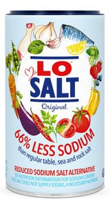 LOSALT - Reduced Sodium Salt | Original (non-iodised) | Great Tasting Salt Alternative/Substitute with 66% less sodium | 12.3oz/350g tub (pack of 1)