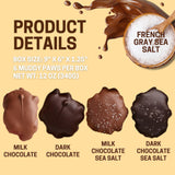 Milk Chocolate Salted Pecan Caramel Patties Muddy Paws