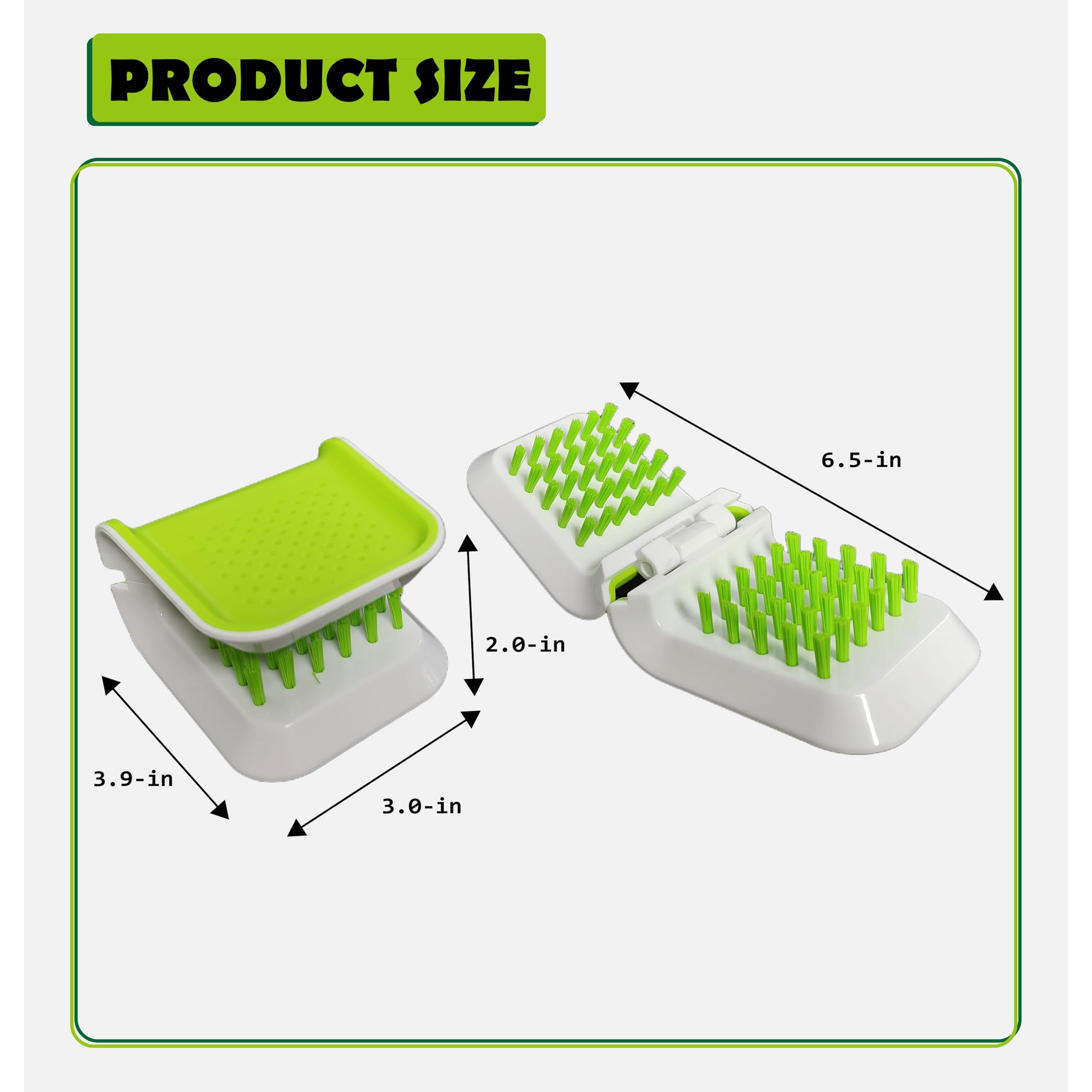 Zcircle, Openable BladeBrush Knife and Cutlery Cleaner Brush, Silverware Scrubber, Bristle Scrub for Kitchen Washing, Non-Slip