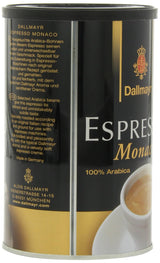Dallmayr Gourmet Coffee, Espresso Monaco (Ground), 7-Ounce Tins (Pack of 4)