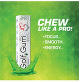 Golf Gum by Liquid Core® - 80mg of Natural Caffeine - Energy for Golfers - Sugar-Free, Aspartame-Free, Caffeine Gum - Enhanced Focus & Better Score