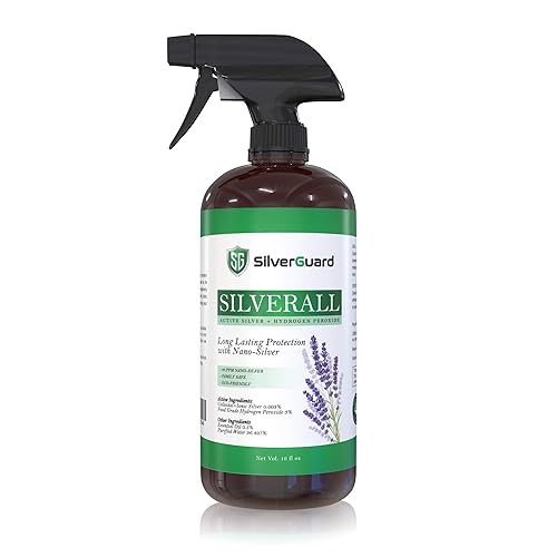 SilverGuard SilverAll Enhanced Hydrogen Peroxide Cleaner + Active Silver | All Purpose Cleaner with Long-Lasting Protective Silver Shield | Food Grade
