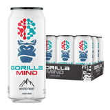 Gorilla Mind Energy Drink | Unmatched Energy · Amplified Focus | N-Acetyl-L-Tyrosine, Alpha-GPC, 200mg Caffeine, Uridine, Saffron | 0 Sugar Or