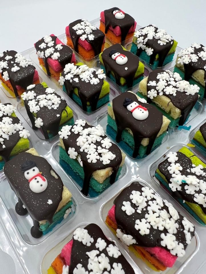 Zola Bakes Winter Assorted Rainbow Cookies