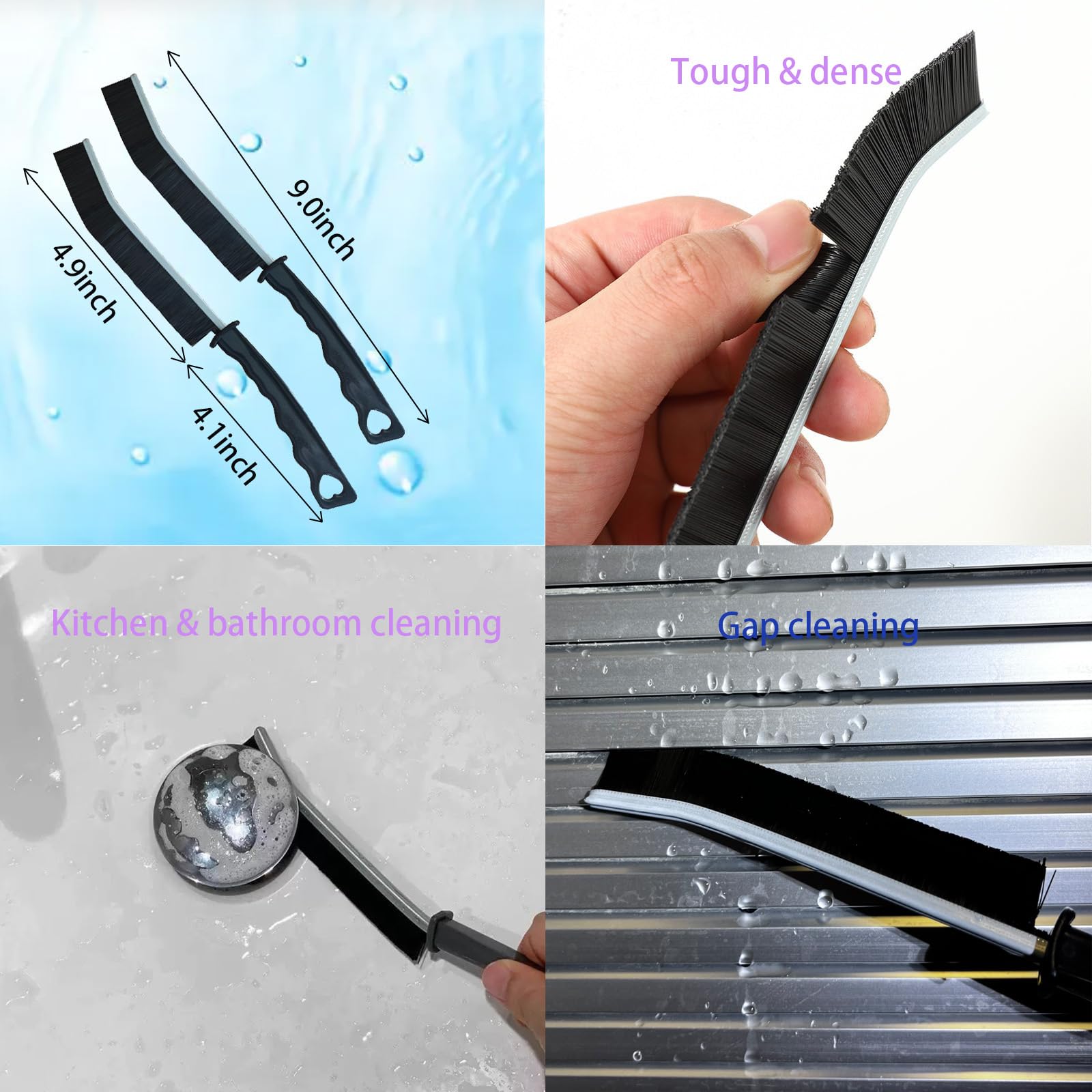 Gap Cleaning Brush Kit - Small Spaces Crevice Brushes