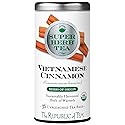 The Republic of Tea - Organic Vietnamese Cinnamon SuperHerb Tea Tin, 36 Herbal Tea Bags, Naturally Caffeine-Free Herbs of Origin