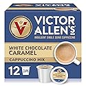 Victor Allen's Coffee White Chocolate Caramel Cappuccino, 12 Count, Single Serve Coffee Pods for Keurig K-Cup Brewers