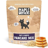 The Maple Brothers Oat & Maple Pancake Mix - Organic, Vegan, Non?GMO, Made with Grade A Maple Sugar - Fluffy, Easy Breakfast Mix, 16 oz Resealable Bag