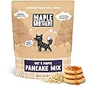 The Maple Brothers Oat & Maple Pancake Mix - Organic, Vegan, Non?GMO, Made with Grade A Maple Sugar - Fluffy, Easy Breakfast Mix, 16 oz Resealable Bag