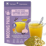 Moong Pani Whole Mung Sipping Broth Powder Roasted Garlic Black Pepper Turmeric | Plant Protein Vegan Bone Broth Alternative | High Fibre Gluten Free