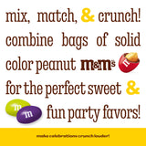 M&M’S WORLD Peanut Blue Chocolate Candy, 2lbs of Bulk Candy in Resealable Pack for Graduations, Weddings, 4th of July, Birthday Parties, Candy Bars