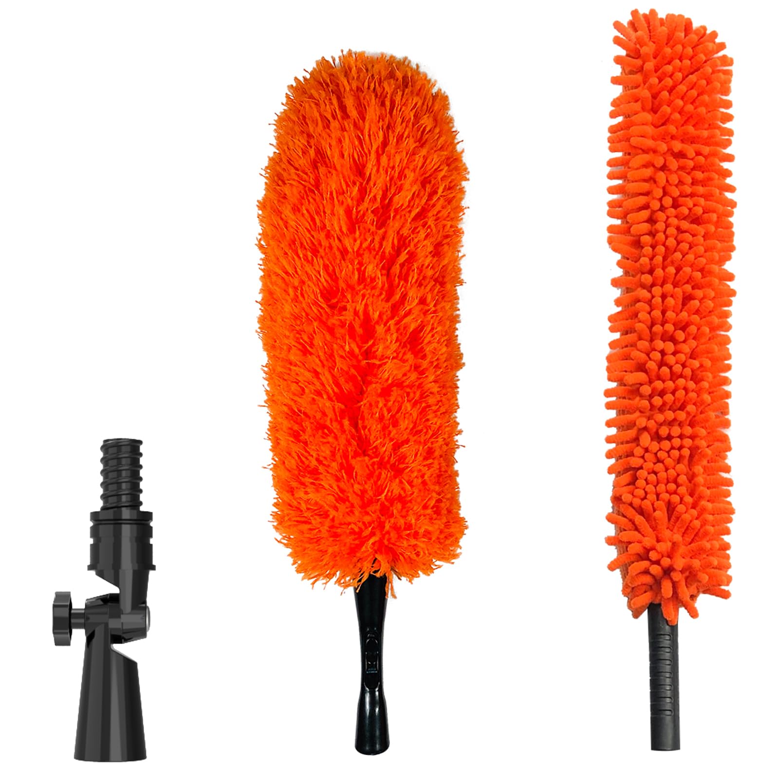 Cleaning Duster Kit, Chenille Ceiling Fan Duster, Microfiber Feather Duster,Indoor & Outdoor Duster Cleaning Set?with Universal Joint