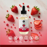 Dolce Flav Strawberry Extract - 2 Ounce Oil-Soluble Kosher, Sugar-Free, Concentrated Berry Flavor for Candy, Chocolates & Desserts, Includes Measured