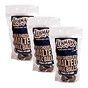 Lehman's Chocolate Malted Milk Balls, Milk Chocolate Coated Candy, 3 Pack of 8 oz Resealable Bags