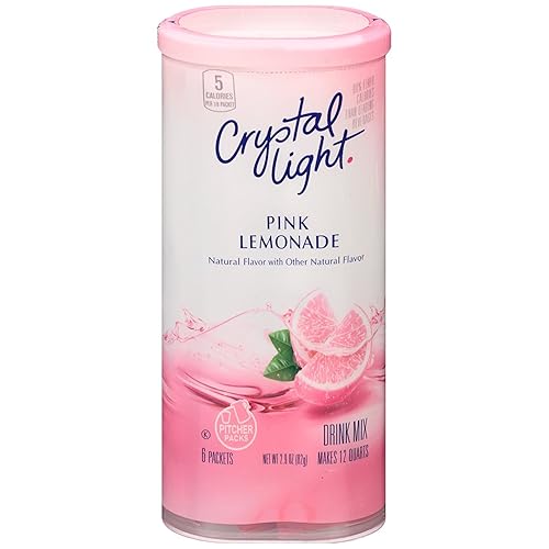 Crystal Light Natural Pink Lemonade Drink Mix- 6 PK