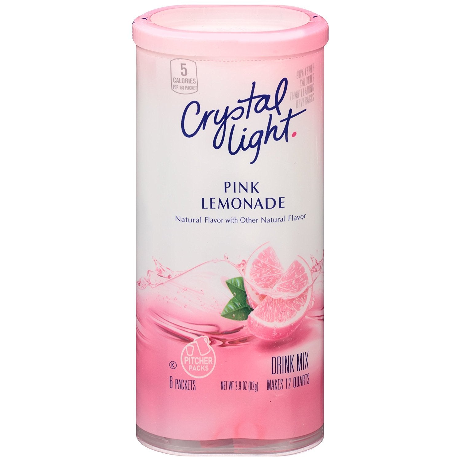 Crystal Light Natural Pink Lemonade Drink Mix- 6 PK