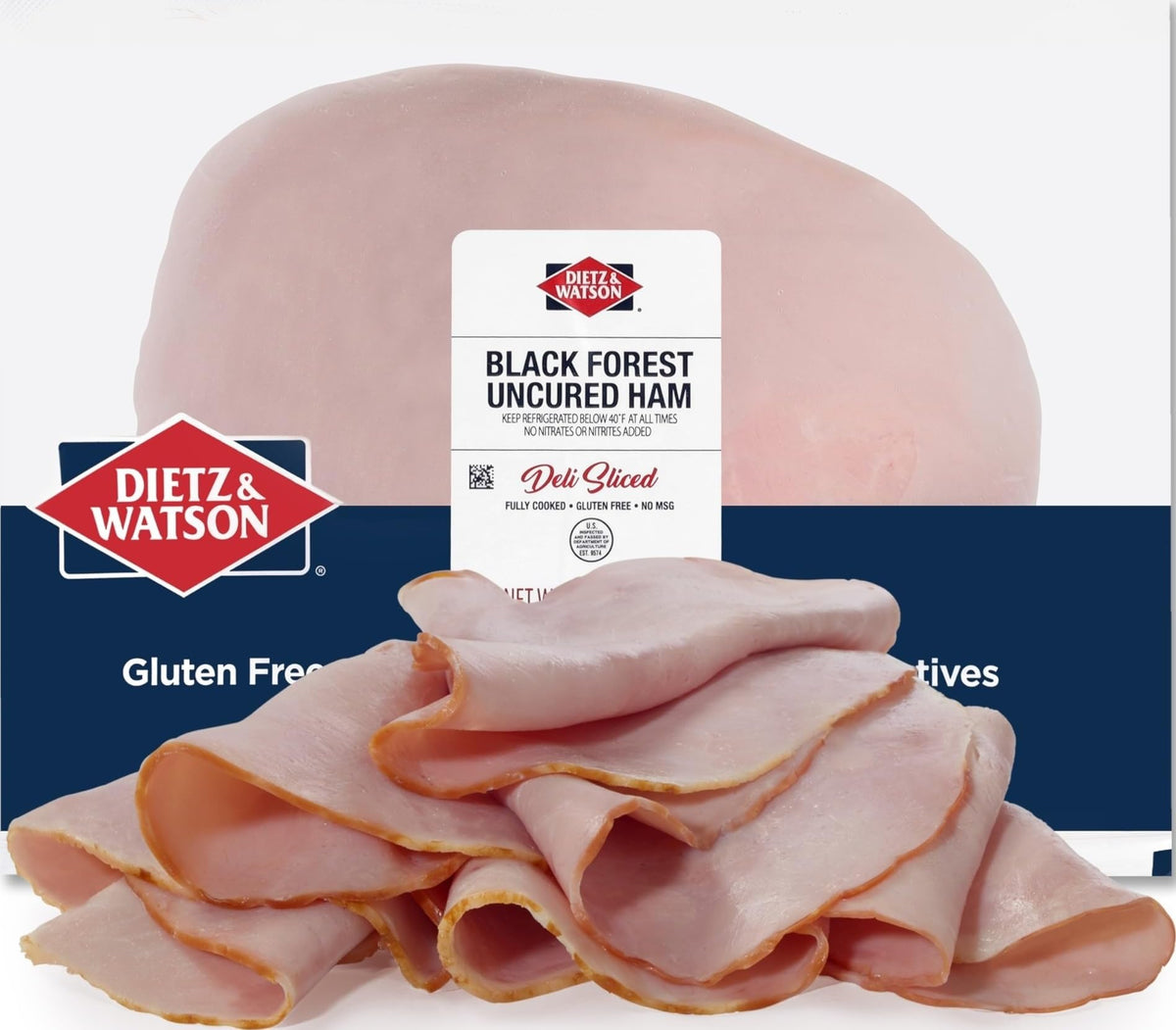 Dietz & Watson, Deli-Sliced Black Forest Uncured Ham