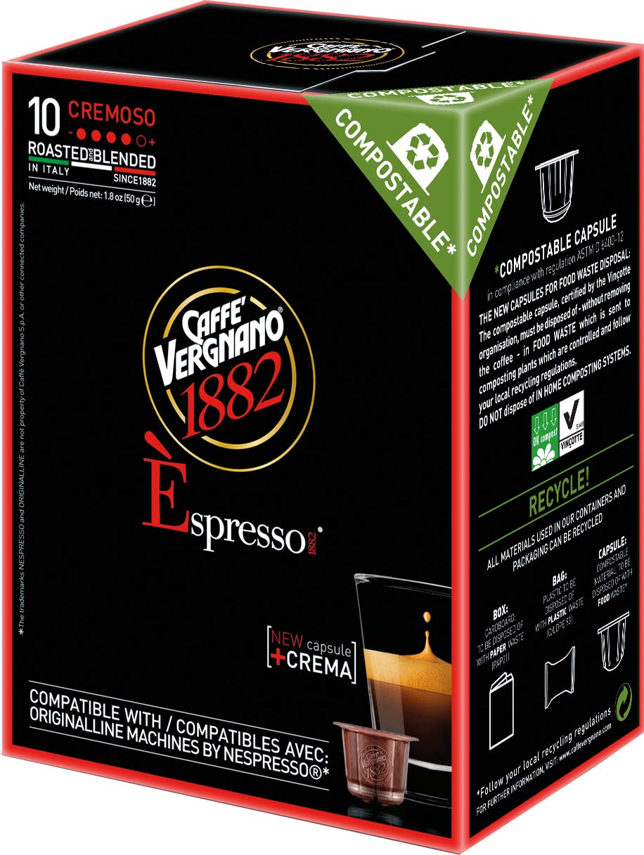 Caffe Vergnano Èspresso Cremoso 3 packs x 10 Capsules