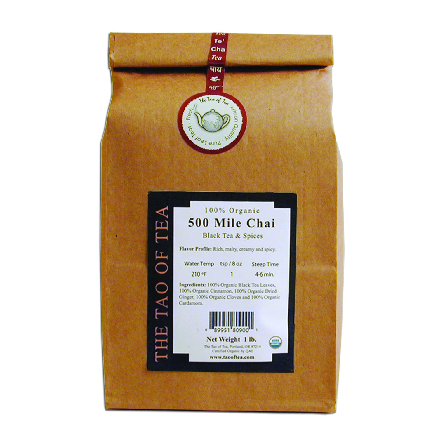 The Tao of Tea 500 Mile Chai, 1-Pounds