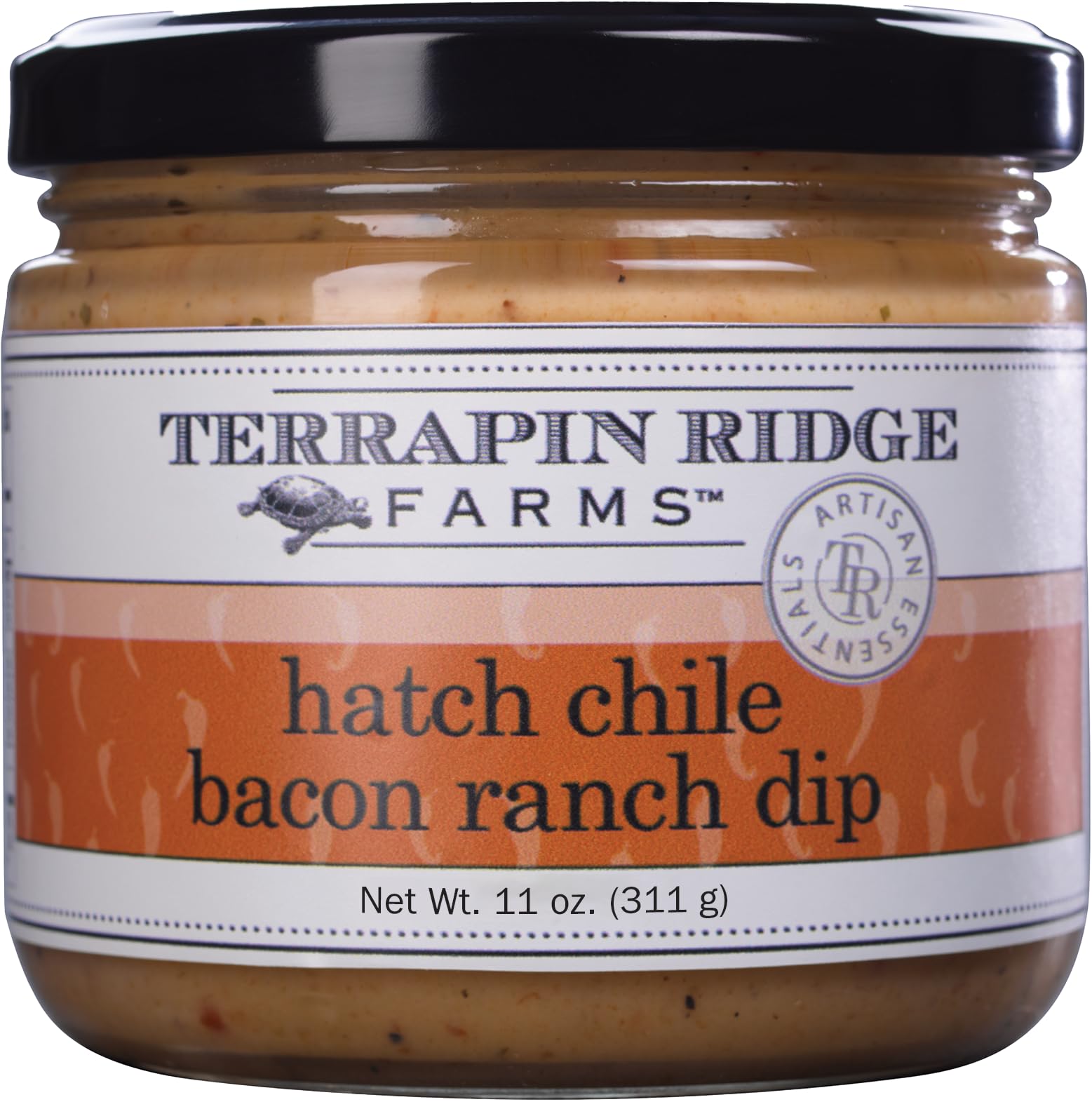 Terrapin Ridge Farms Hatch Chile Bacon Ranch Dip - Gourmet Creamy 11 Ounce Jar