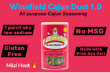 Zyde'ceaux Joe's Cajun Seasoning Bundle, Bayou Gala, Winnfield Cajun Dust 1.0 and 2.0, Premium Fish Fry Breading, 4 Pack