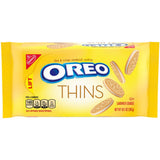 OREO Thins Golden Sandwich Cookies, Bulk Cookies, 12 - 10.1 oz Packs