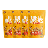Three Wishes Granola, Original (4-Pack) - Gluten Free Granola, 13g Protein & 4g Sugar Healthy Breakfast & On-the-Go Snack - Vegan, Kosher & Grain-Free